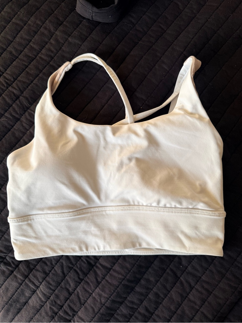 lululemon athletica Cream Strappy Light Support Sports Bra